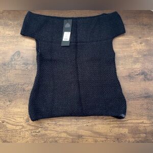 Fashion Nova Black Off-the-Shoulder Sweater